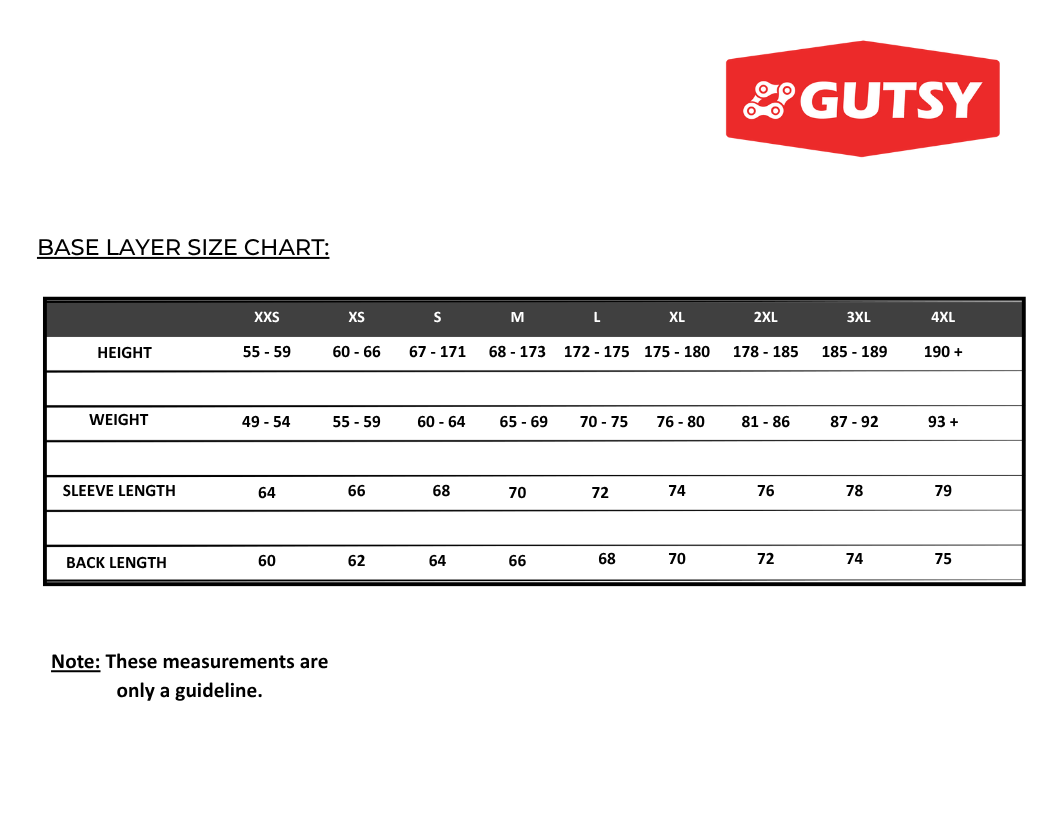 GUTSY BASE LAYER - UNISEX