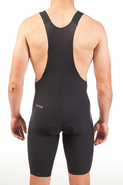 BLACK MEN'S CYCLING BIB SHORTS