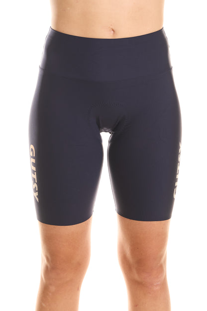 NAVY WOMEN'S CYCLING SHORTS - EXTRA LENGTH