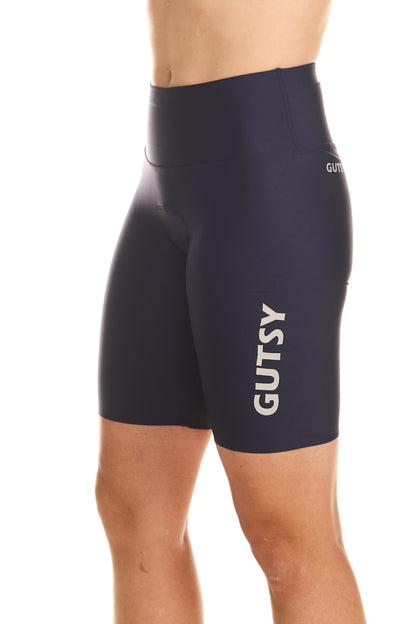 NAVY WOMEN'S CYCLING SHORTS - EXTRA LENGTH