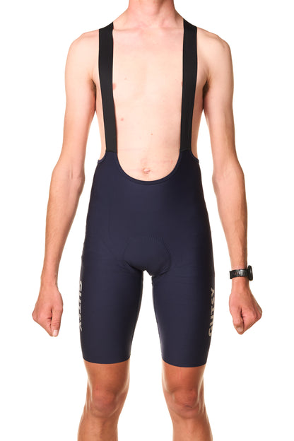 MEN'S MID-LENGTH CYCLING BIB SHORTS - NAVY