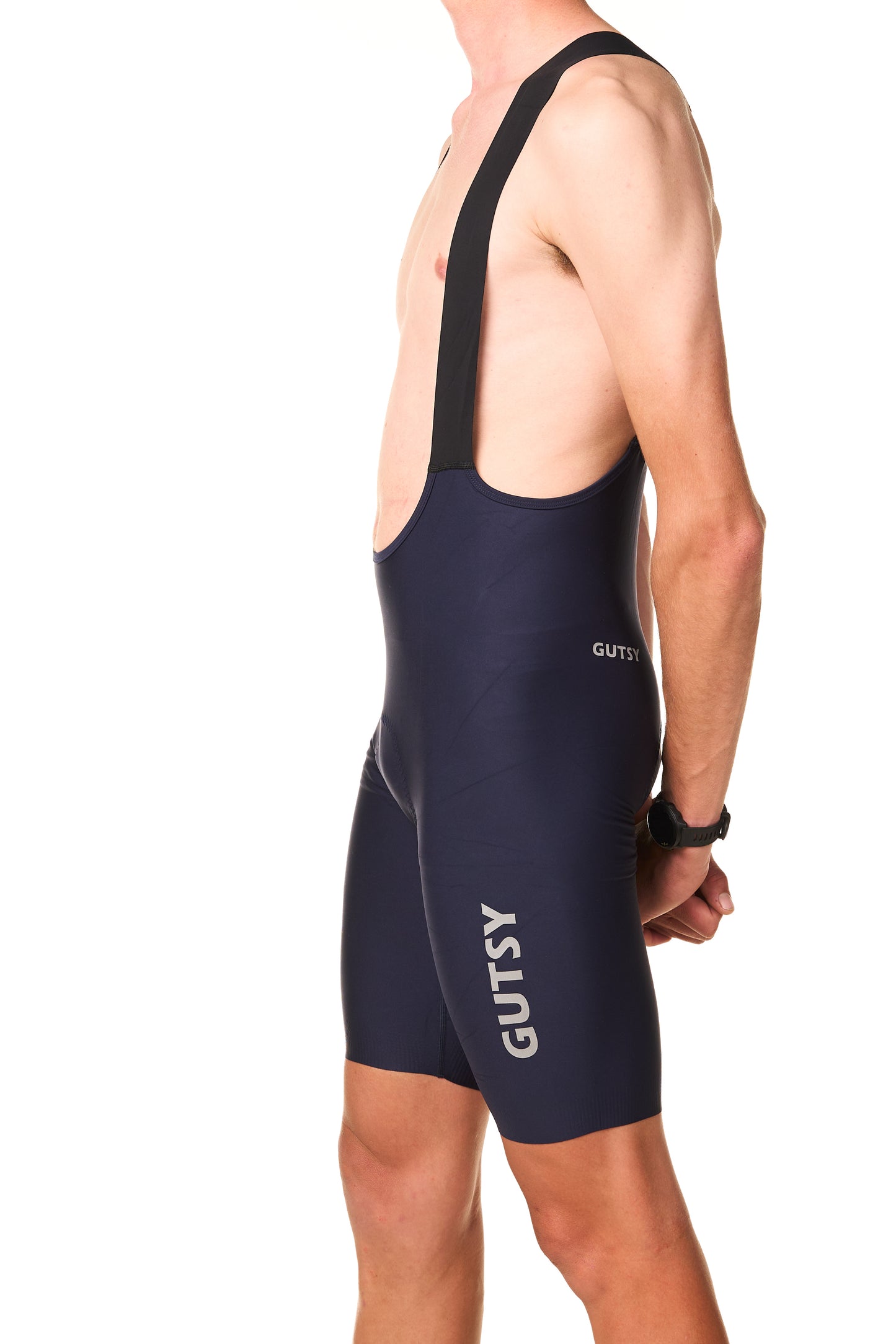 MEN'S MID-LENGTH CYCLING BIB SHORTS - NAVY