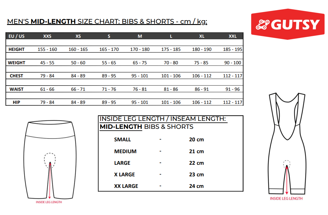 MEN'S MID-LENGTH CYCLING BIB SHORTS - NAVY