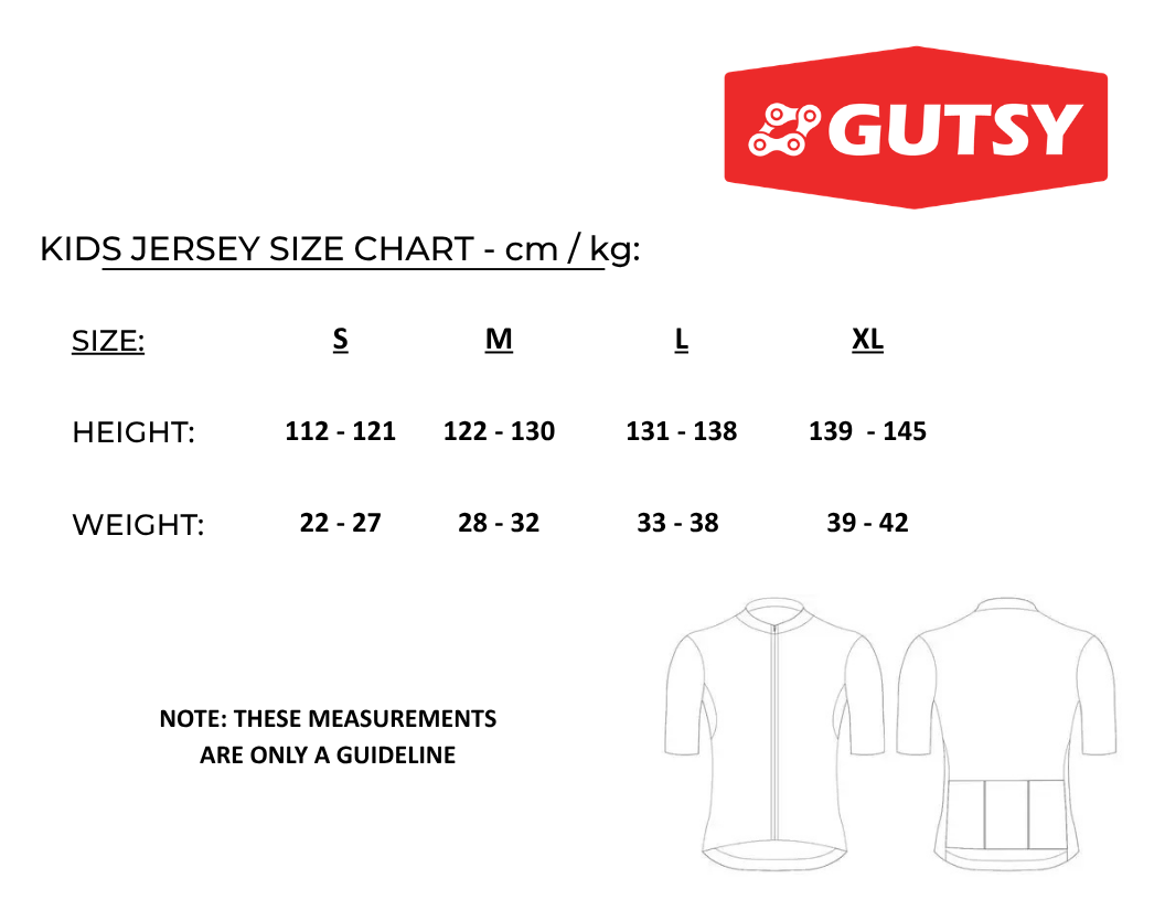 KIDS CYCLING JERSEY - Suggested for Nipper / Sub-Nippers